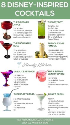 the 8 disney - inspired cocktails you need to drink this summer info is here