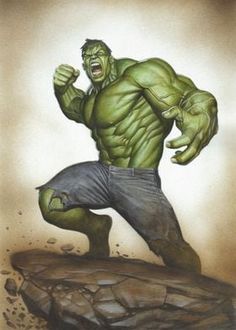 the incredible hulk from avengers comics is shown in this drawing by person, who appears to be