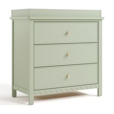 an image of a baby's dresser with three drawers