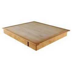 a wooden cutting board on a white background