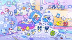 an image of many different cartoon characters on the screen, including cats and other animals