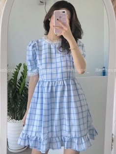 Korean Frocks From Meesho, ဂါ၀န် Design, Korean Mini Dress, Dresses For Ladies, Simple Frock Design, Short Frock, Simple Frocks, Stylish Short Dresses, Fashion Top Outfits