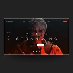 #webdesign #website #websiteoftheday #dailyui #dailyuichallenge #uiux #kojima #deathstranding Webpage Design Layout, Website Concept, Graphic Design Brochure, Design 2023, Book Sculpture, Webpage Design, Portfolio Web Design, Website Design Layout, Web Layout Design