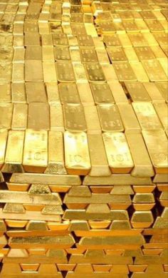 gold bars stacked on top of each other