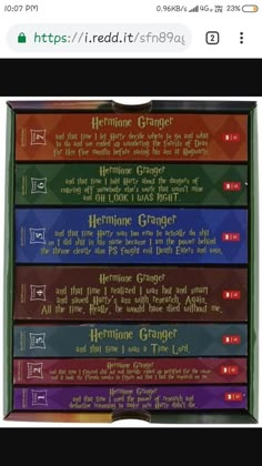 the harry potter books are stacked on top of each other in different colors and sizes