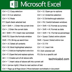 a green and white poster with instructions on how to use microsoft excel