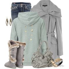 Winter in Spokane - Polyvore Ugg Boots Outlets, Green Top, Ugg Boots, Street Style Women, Teen Fashion, New York Fashion, Autumn Winter Fashion, Runway Fashion, Stylish Outfits