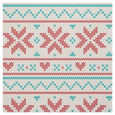 a knitted pattern with red and blue hearts on white background photo printable for wallpaper