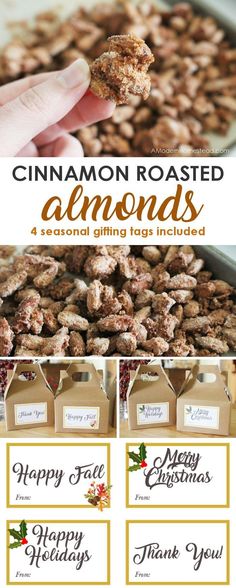 cinnamon roasted almonds are the perfect holiday gift