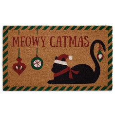 CAMZ11371 Holiday/Christmas/Christmas Outdoor Decor Holiday Entryway, Christmas Doormat, Wholesale Home Decor, Cat Parenting, Gym Decor, Outdoor Cats, Coir Doormat, Pet Holiday, Silhouette Crafts