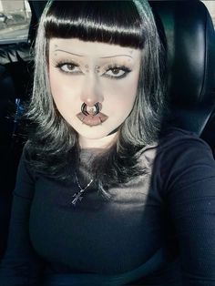 Stretched Septum, Punk Makeup, Dope Makeup, Edgy Makeup