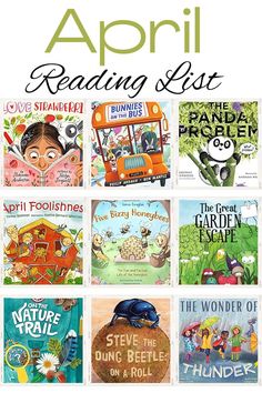 the best books for kids to read in spring and summer, including reading list with pictures