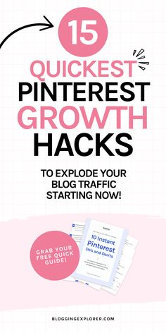 the top ten pinterest growth hacks to explore your blog traffic starting now