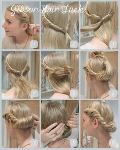 30s Updo Hairstyles, How To Do Mary Poppins Hair, Late 1930s Hair, Mary Poppins Hairstyle, 30s Hairstyles For Long Hair, Easy Victorian Hairstyles, Mary Poppins Hair, Gibson Hair, 30s Hair