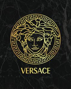 the versa logo on a black marble background