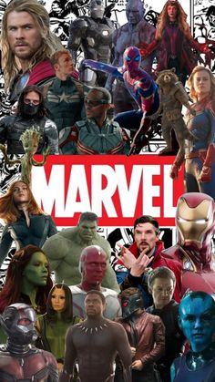 the avengers movie poster with many different characters