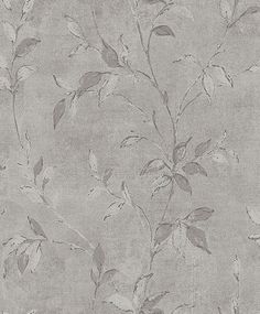 Kupari Silver Trail Wallpaper from Lumina Collection by Brewster Brewster Wallcovering, A Street Prints, Silver Highlights, Silver Wallpaper, Metallic Wallpaper, Woven Wallpaper, Leaf Wallpaper, Burke Decor, Accent Wallpaper