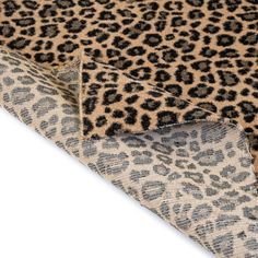 the leopard print fabric has been folded over to make it look like an animal print