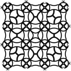 a black and white pattern with circles on it