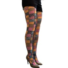 Welcome These Colorful Patterned Tights Into Your Wardrobe! Easy To Wear! Those Colorful Tights Will Become Your Favorite Wardrobe Piece! You Can Wear It With Boots, Sneakers, Heels Or Sandals, It Will Bring Color To Every Look. You Love Wearing A Skirt, Dresses, Sweater Dresses, Shorts... Complete Your Outfit With One Of Kind Tights. Our Patterned Tights Are Available In Footless Tights Too! Perfect With Sandals In The Unique Tights, Fun Tights, Funky Tights, Cool Tights, Tattoo Tights, Tights For Women, Plus Size Tights, Unique Leggings, Colored Tights