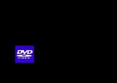 a black background with a purple and blue logo on it that says, dvd video