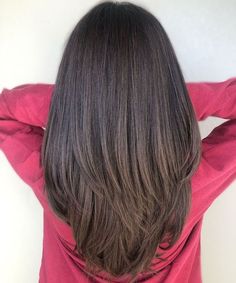 Balayage Straight Hair, Straight Layered Hair, Bronde Balayage, Long Brunette, Long Layered Haircuts, Front Hair Styles, Haircuts For Medium Hair, Haircuts Straight Hair, Brown Blonde Hair