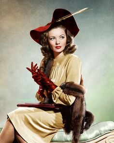 https://flic.kr/p/oADRJi | Gene Tierney 40s Mode, Klasik Hollywood, Gene Tierney, Hollywood Vintage, Glamour Vintage, Mae West, Gene Kelly, Look Retro, Hollywood Icons