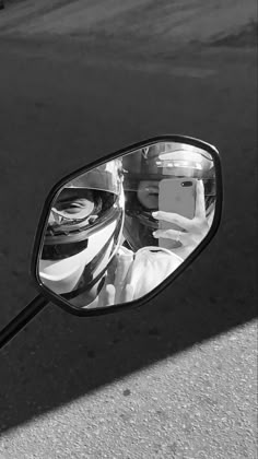 a side view mirror on the back of a car