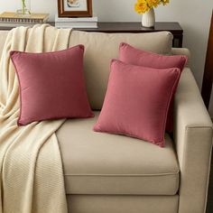 Enhance your living space with the sophistication and allure of these decorative pillow covers. Pink Throw Pillow, Reading Spot, Pink Throw, Pink Throw Pillows, Velvet Throw Pillow, Cotton Texture, Velvet Throw, Velvet Throw Pillows, Cozy Nook