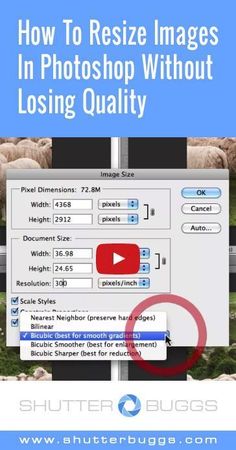 an image with the text how to resize images in photoshop without losing quality