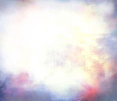 an abstract painting with white, red and blue colors in the sky overcast skies