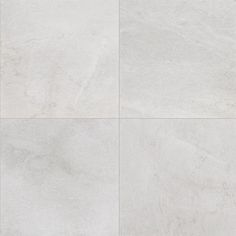 a white tile floor with four different colors