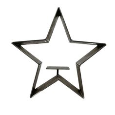 a metal star shaped object on a white background