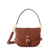 LOUIS VUITTON® - Saumur Bb - Cognac Louis Vuitton Saumur, Cross Body Bags, Louis Vuitton Official, Louis Vuitton Handbags, Cowhide Leather, Saddle Bags, Cognac, Mother Gifts, Leather Handbags