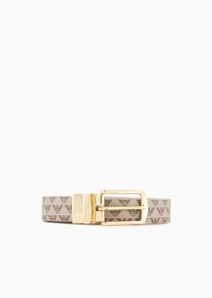 Shop EMPORIO ARMANI All-over eagle two-toned reversible belt for Woman at the official store and browse the Belts collection. Armani Collection, Emporio Armani Women, Leather Outerwear, Reversible Belt, Outerwear Outfit, Ballerina Shoes, Mens Spring, Swimwear Outfit, Denim Outfit