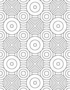 a black and white pattern with circles