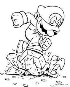 an image of mario running through the rubble