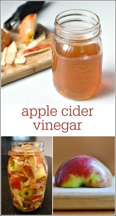 apple cider vinegar recipe in a mason jar