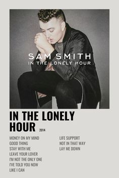 sam smith in the lonely hour tour poster