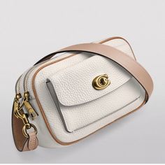 Coach Willow Camera Bag In Colorblock. Color: Brass/Chalk Multi. See Picture For Description And Sizing Info. Brand New And Never Worn. Coach Willow, Camera Bag Purse, Brown Leather Crossbody Purse, Leather Camera Bag, Oversized Bag, Drawstring Bucket Bag, Leather Care