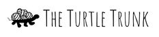 the turtle bank logo is shown in black and white, with an animal on it's back