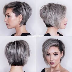 The Top 32 Short Pixie Cuts for 2021 Have Arrived Grey Highlights, Pixie Bob Haircut, Great Haircuts, Short Hair Undercut, Penteado Cabelo Curto, Short Pixie Haircuts, Undercut Hairstyles, Short Haircut, Hairstyles Long