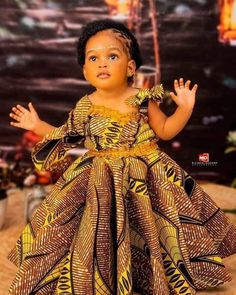 Traditional Dresses For Kids, Ankara Prom Dress, Baby African Clothes, African Bridesmaids, Dress African Print, Christmas Attire, Dress Ankara