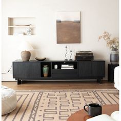 a living room scene with focus on the coffee table