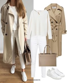 Mode Ab 50, Trench Coat Outfit, Capsule Wardrobe Outfits, Diy Vetement, Casual Outfit Inspiration, Outfit Mujer, Transition Outfits, Wardrobe Tips, Outfits Chic