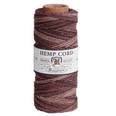 100% Hemp Thickness: 1mm approx. Polished Finish Length: 62.5 m. (~205 ft.) Eco-Friendly, Biodegradable, AZO-Free Dye, Oil-Free Perfect for Macrame, Jewelry Making, Scrapbooking, Greeting Cards, Gift Wrapping, Crochet, and more! Hemptiques hemp cord is polished to eliminate stray fibers, maintain strand consistency, and enhance the brilliant colors of the product. Hemptique's Eco-Friendly and multipurpose Hemp Cord can be used in many exciting ways. * Due to the manufacturing process, the cord may slightly vary in color and length. **The product images shown depict the colors as accurately as possible but due to monitor differences, colors may be slightly different. Size: One Size.  Color: Brown.  Gender: female.  Age Group: adult. Hemp Art, Paracord Tutorial, Hemp Jewelry, Hemp Twine, Hemp Cord, Floating Charms, Clay Tools, Beaded Skull, Mixed Media Projects