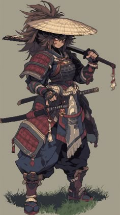 Hanzo’s Nijijourney Showcase (AI) Dnd Samurai, Rpg Warrior, Rpg Character Art, Character Pixel Art, Arthur And Merlin, Cool Characters