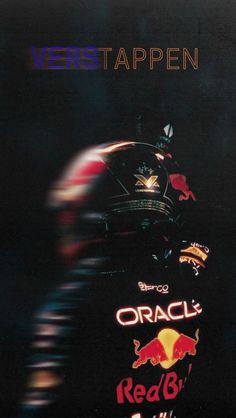 an advertisement for the red bull racing team, which is featured on its back cover