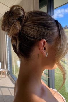 Bridesmaid Hair Inspo, Simple Prom Hair, Viking Hair, Ball Hairstyles, Wedding Guest Hairstyles, High Bun, Braids With Extensions