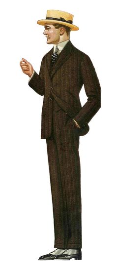 Men's Fashion from Antique 1917 Clothes Catalog Fashion 1910, Americana Vintage, Vintage Mens Fashion, Retro Men, Men’s Suits, Men's Suit